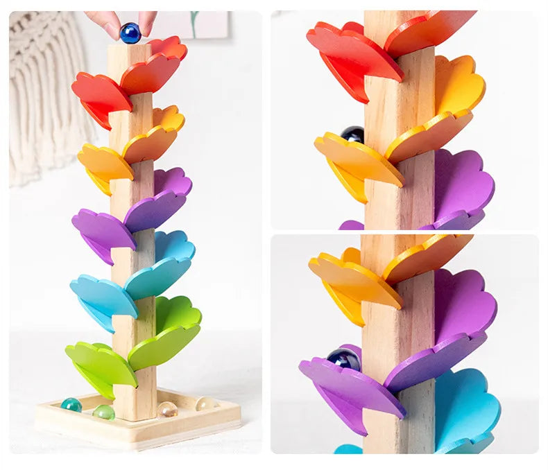 Montessori Wooden Rainbow Tree