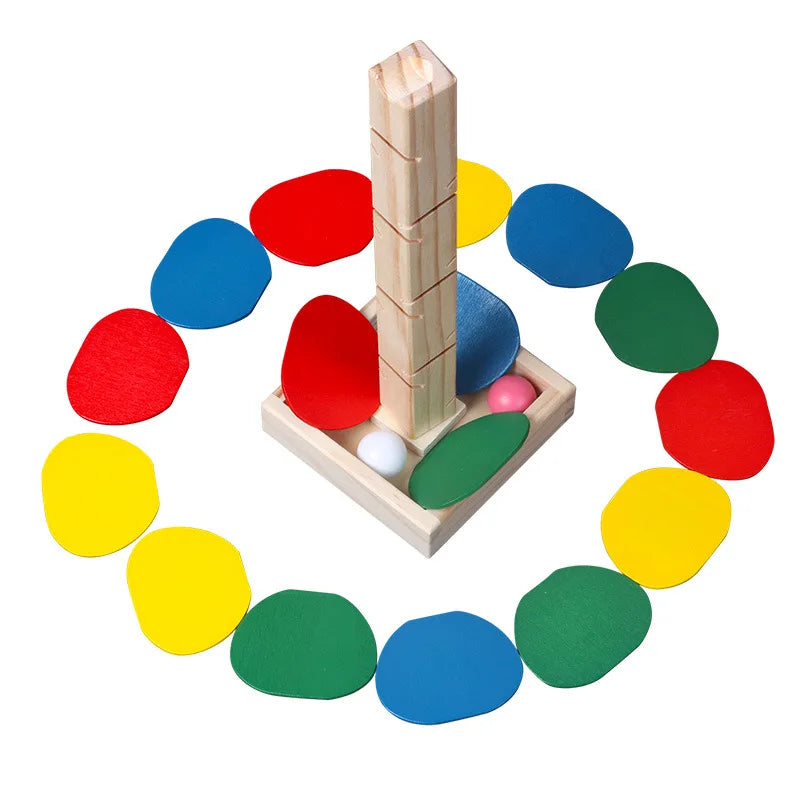 Montessori Wooden Rainbow Tree