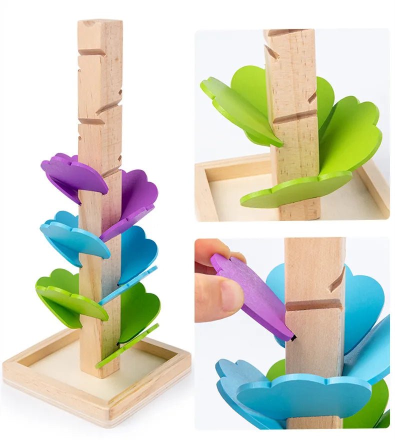 Montessori Wooden Rainbow Tree