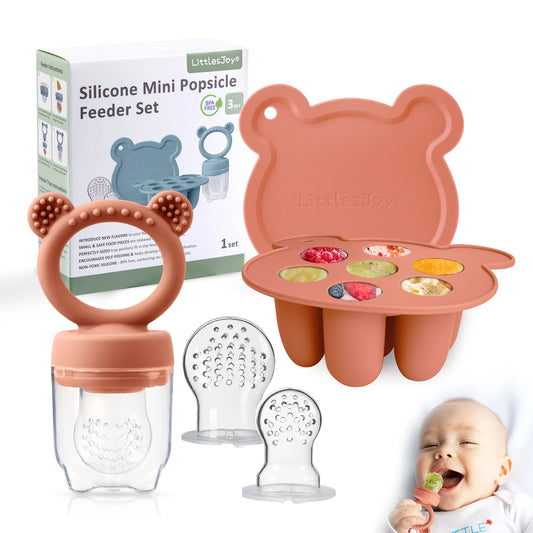 Animal Design Baby Fruit Feeder & Freezer Tray Set