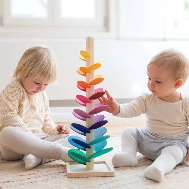 Montessori Wooden Rainbow Tree