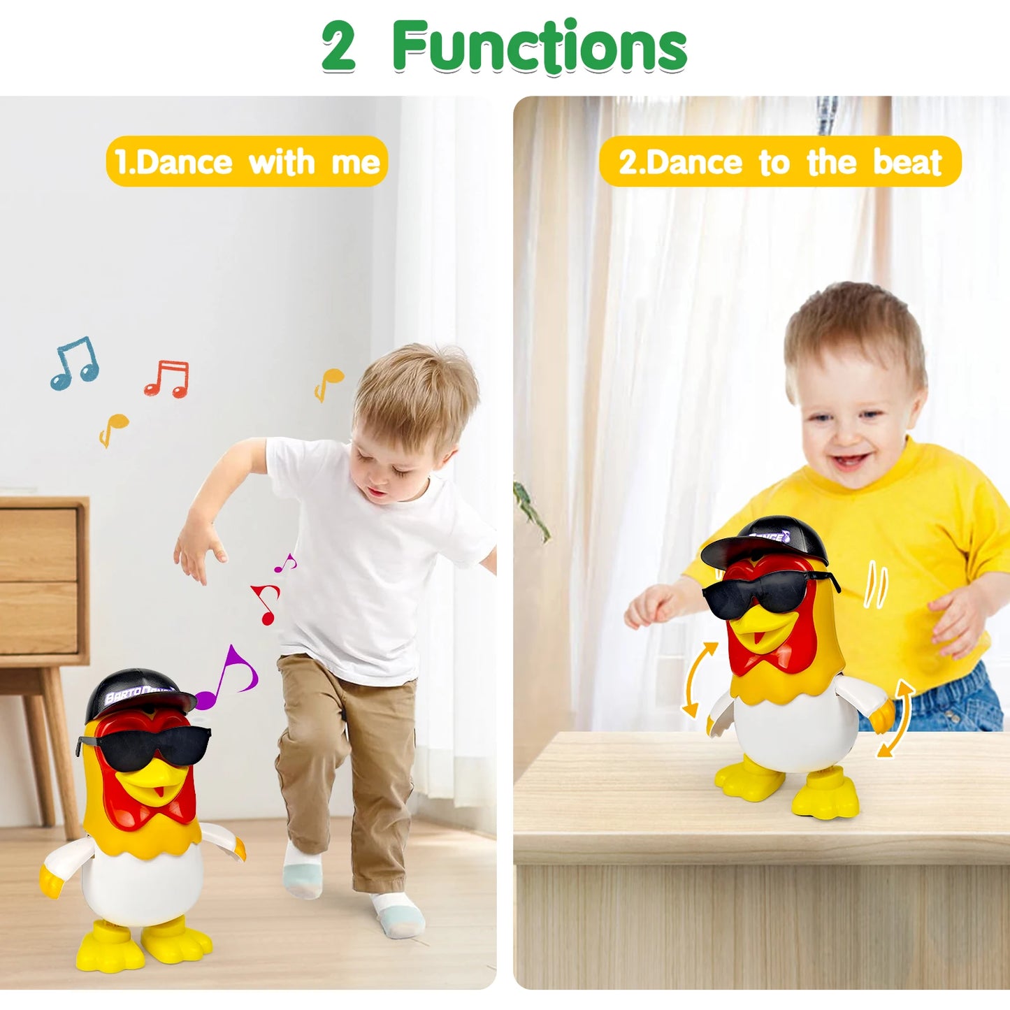 Dancing Chicken Bartolito - Interactive Toddler Toy