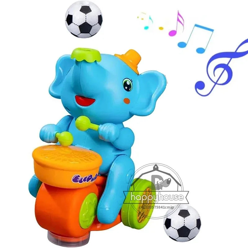 Musical Walking Elephant Drummer