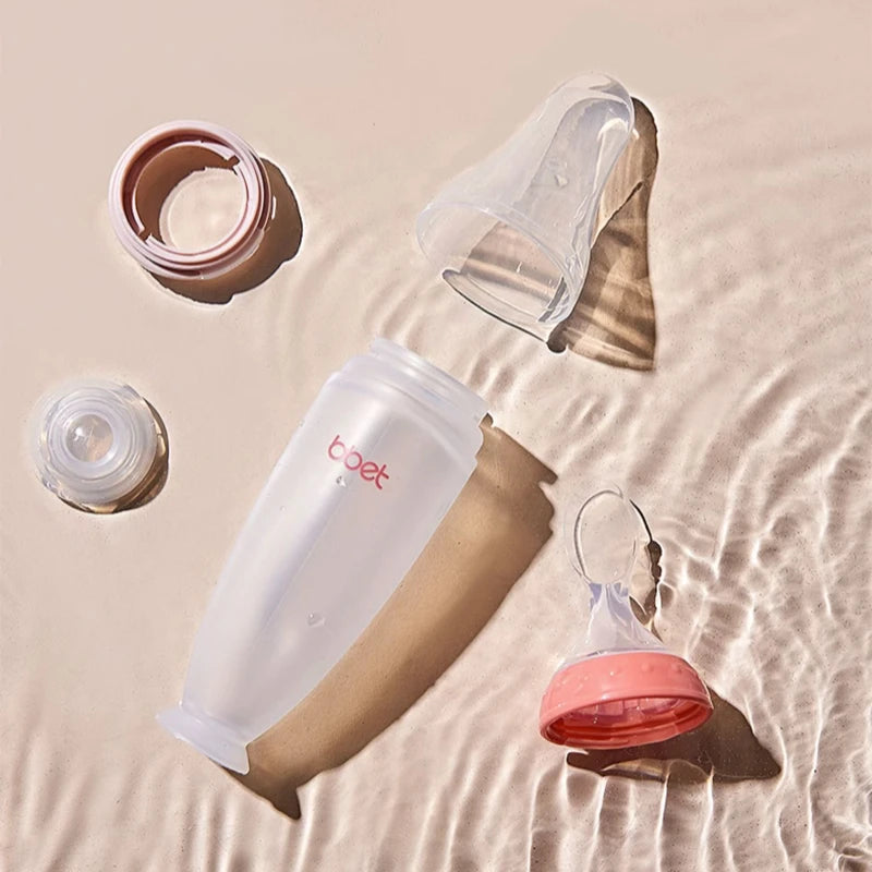 Silicone Training  Feeding Bottle Spoon