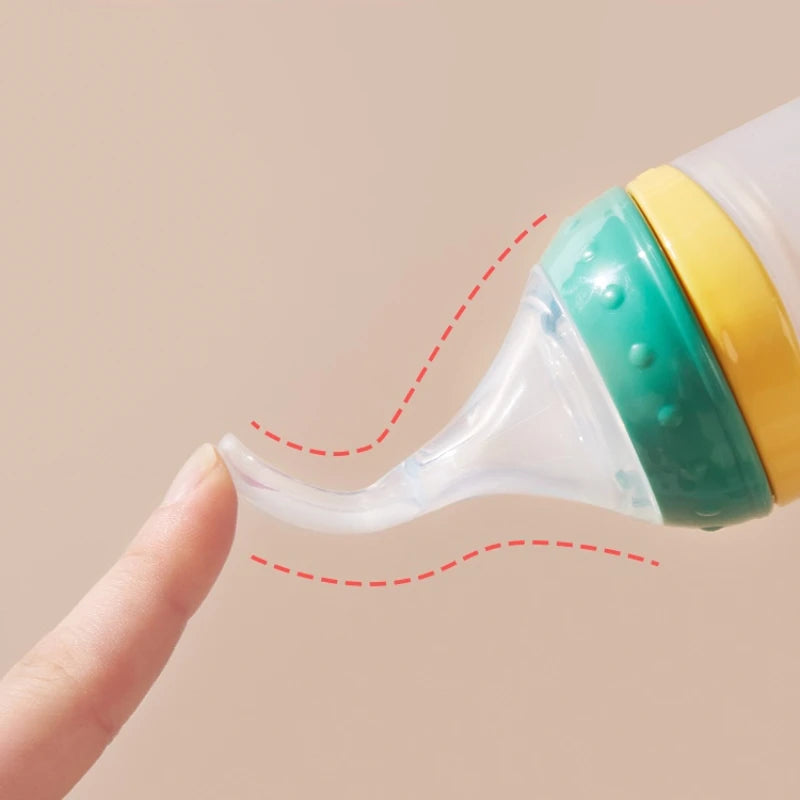 Silicone Training  Feeding Bottle Spoon