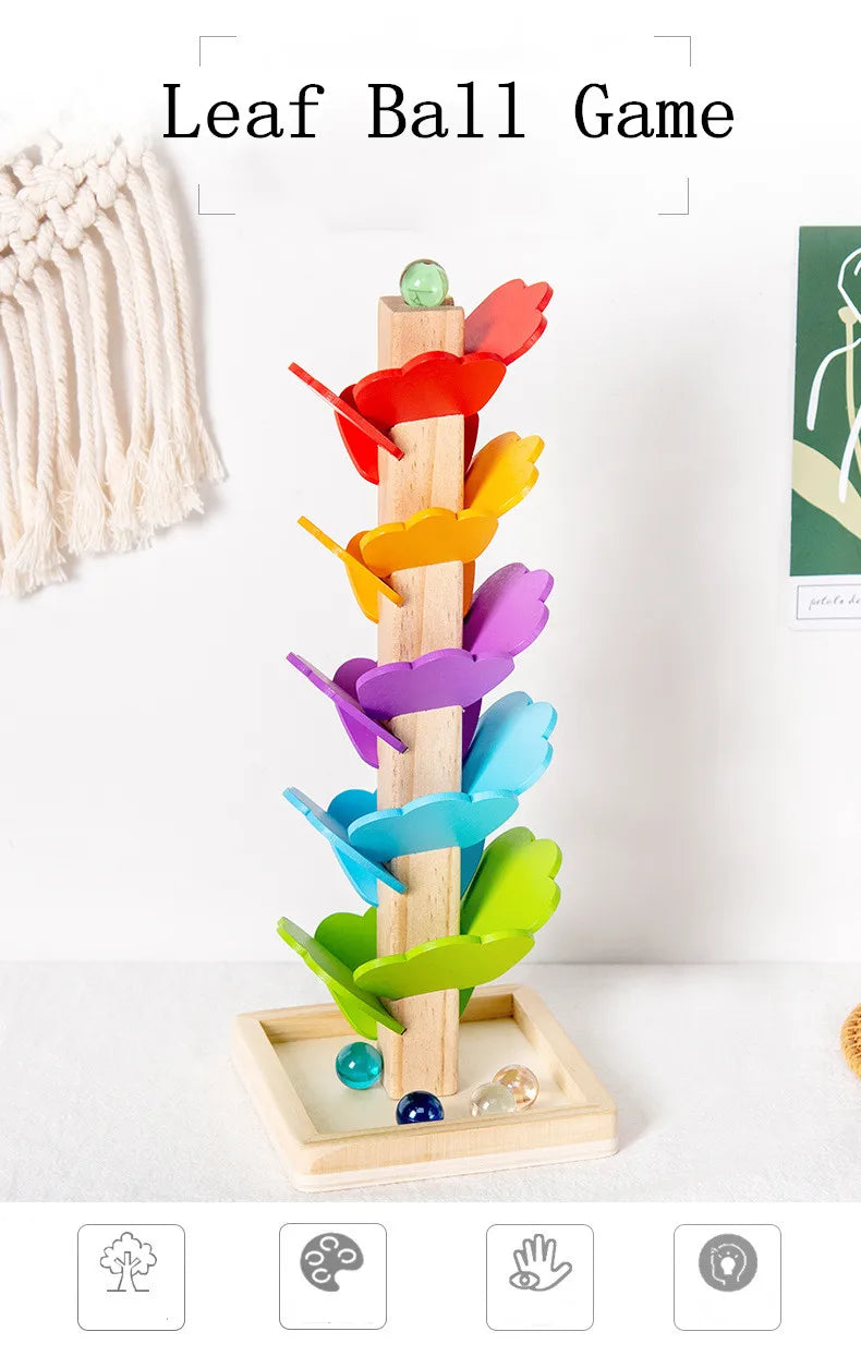 Montessori Wooden Rainbow Tree