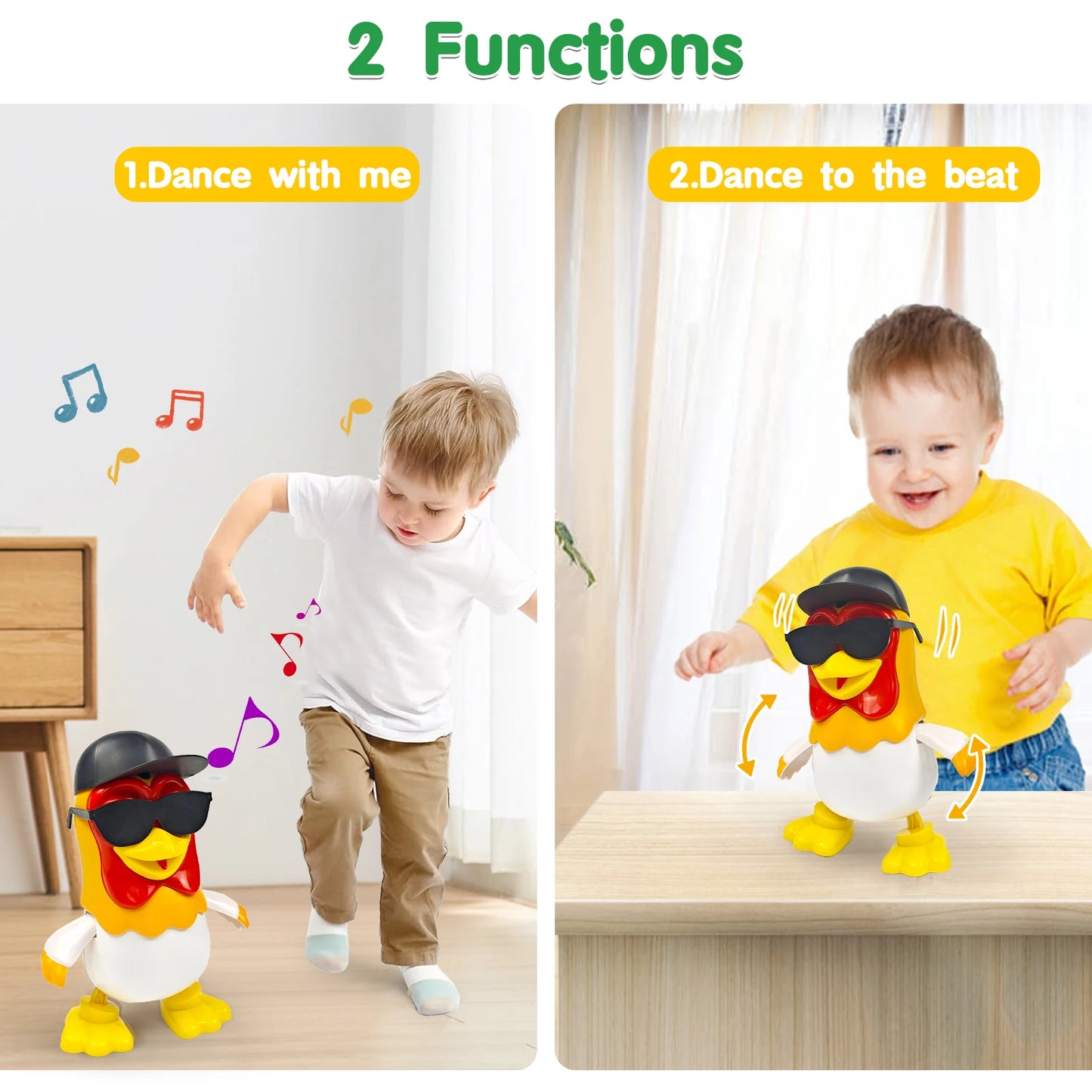 Dancing Chicken Bartolito - Interactive Toddler Toy