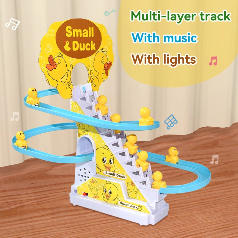 Climbing Stairs Track Toys - Electric Duck